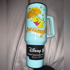 Disney Teal Winnie the Pooh Tumbler with Yellow Accents